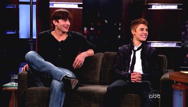 Ashton Kutcher and Justin Bieber