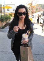 Kim Kardashian leaving the gym