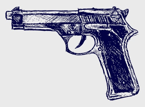 gun drawing