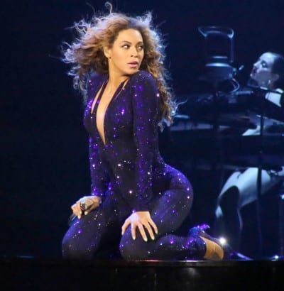 beyonce at the Mediolanum Forum in Milan, Italy, on her The Mrs. Carter Show World Tour