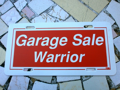 garage sale warrior