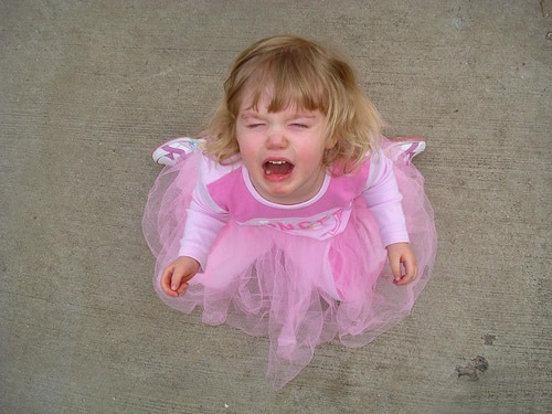 little girl tantrum princess dress