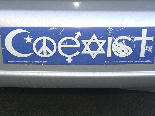 coexist bumper sticker