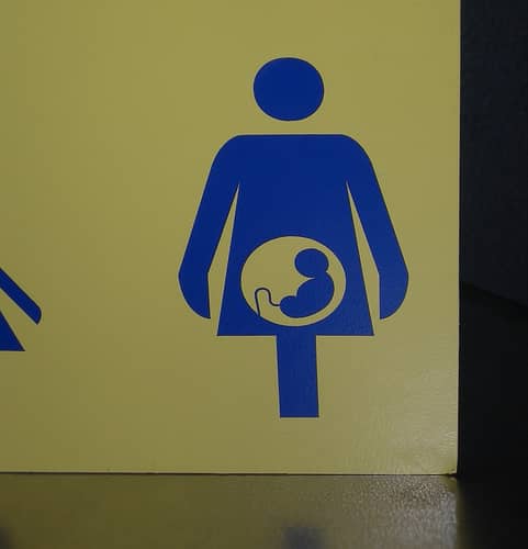 pregnant lady sign