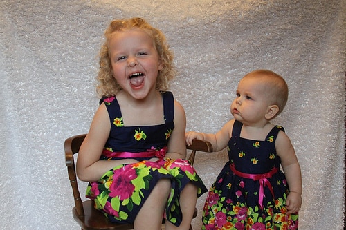 siblings matching dresses