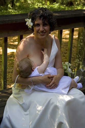 breastfeeding wedding