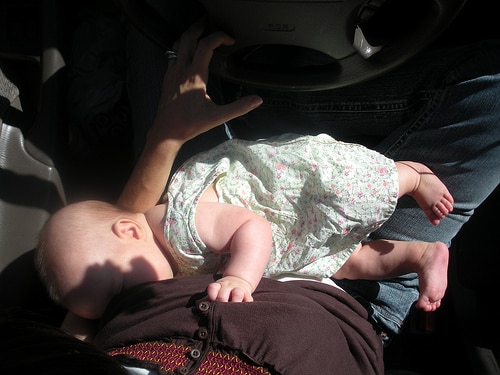 breastfeeding while driving
