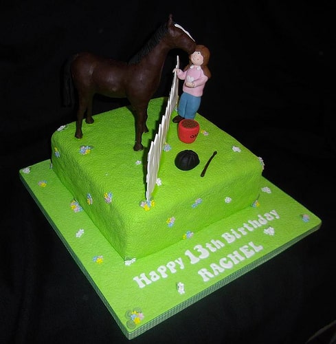 horseback riding cake