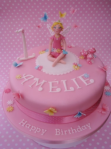 pink fairy cake