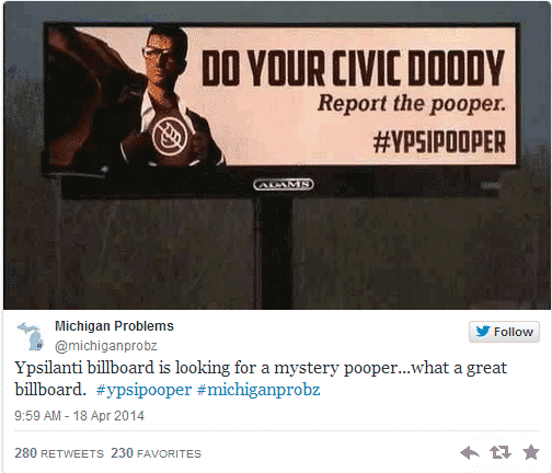 Mystery Pooper Billboard