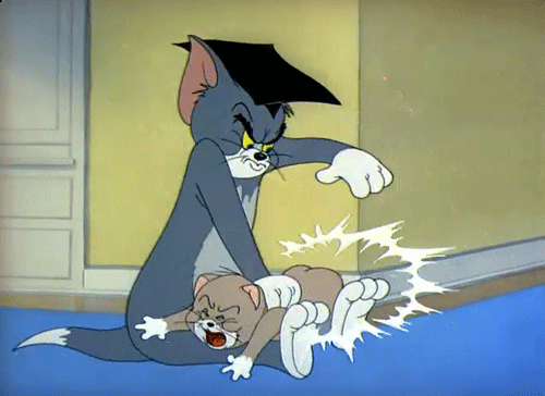 Tom and Jerry spanking