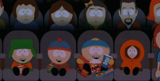 south park movie boys in theater
