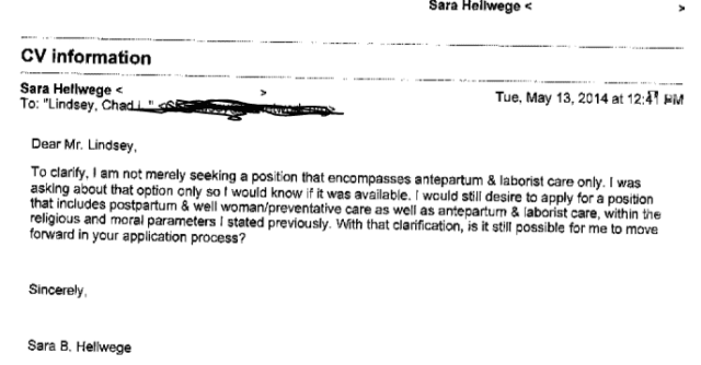Sara Hellwege email 4