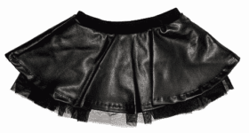 Kardashian Kids leatherette skirt