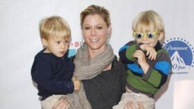 Julie Bowen and her twin boys