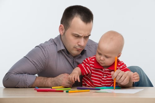 confused-dad-coloring-with-son
