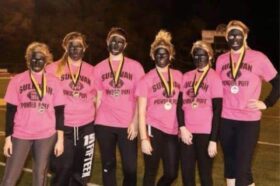 powder puff team in black face
