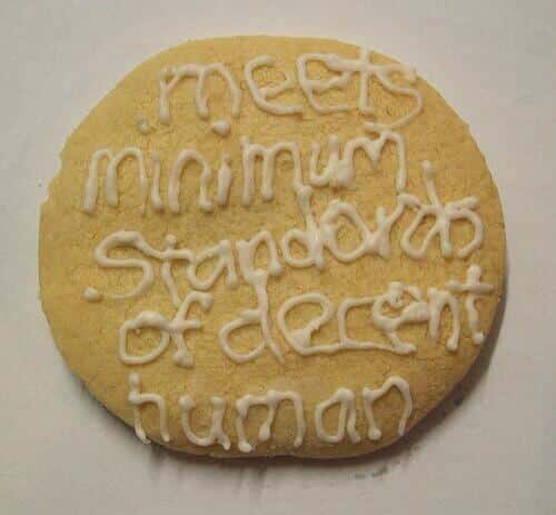 decent human cookie