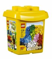lego bucket of plain bricks