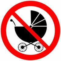 no strollers