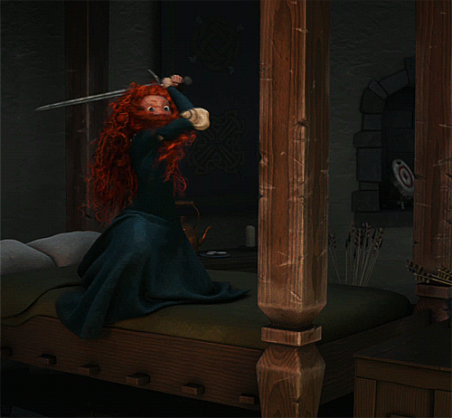 Angry-Merida-Chopping-At-Her-Wooden-Bed-With-a-Sword-In-Disney-Pixars-Brave