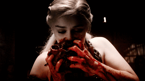 daenerys eating the heart