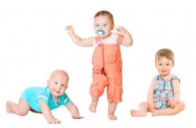 Children Active Growth Portrait, Little Kids from 6 months to 1