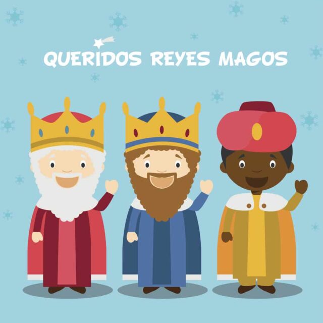 Three Wise Men vector illustration for Christmas time