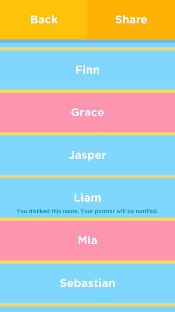 Tinder for Baby Names