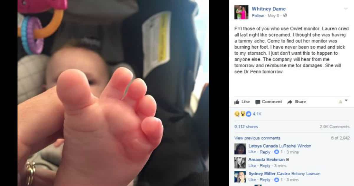 baby foot warning