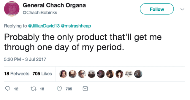 one day of my period