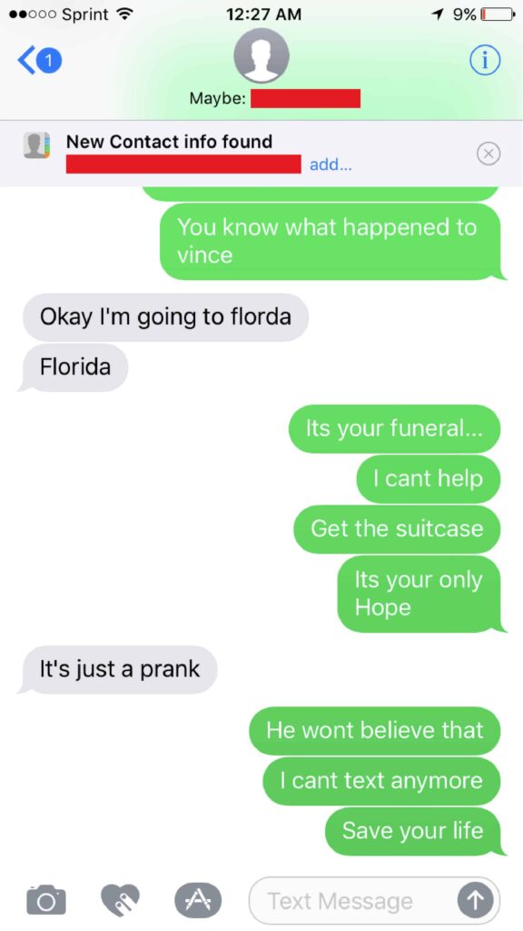 stolen phone prank