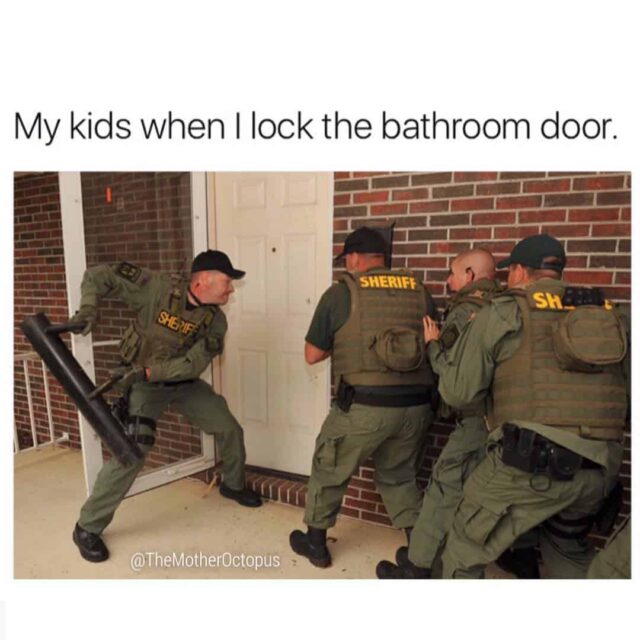 parenting memes locked door