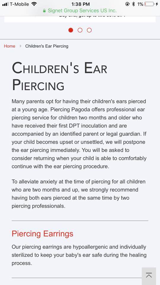 piercing pagoda baby policies