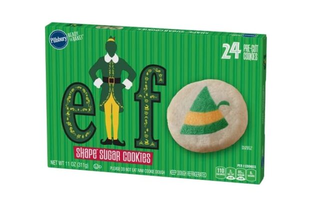 elf-themed sugar cookie dough