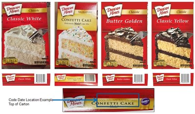 Cake Mix recall flavors