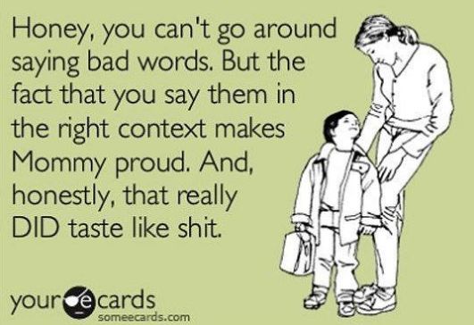 Bad words, parenting