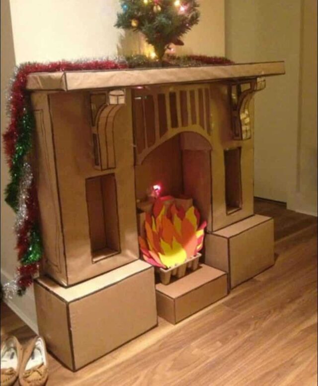 fireplace, handmade
