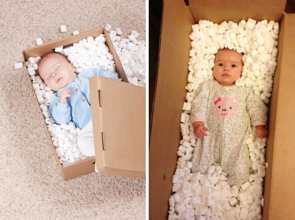 babies, boxes