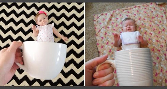 babies, coffee mugs