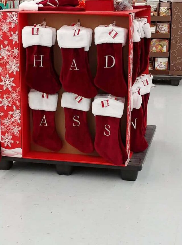 Walmart, Holidays, Bizarre, Stockings