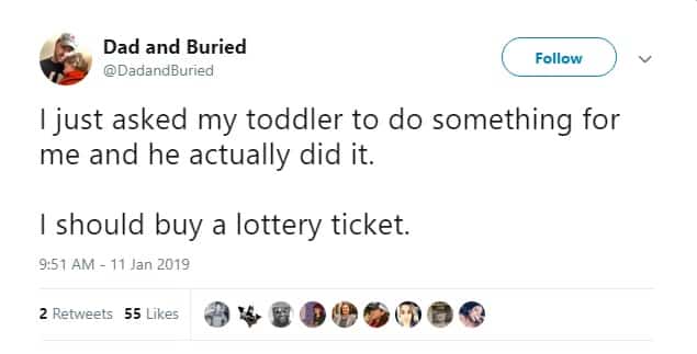 Funny Dad Tweets About The Rare Times Kids Do What They Are Told