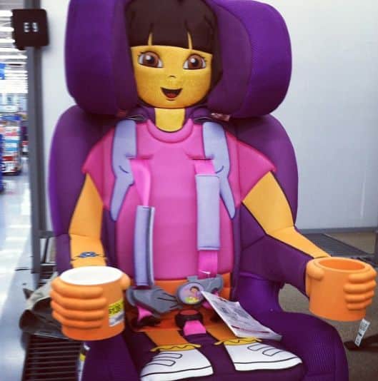 Dora The Explorer, Walmart Fail, Carseat