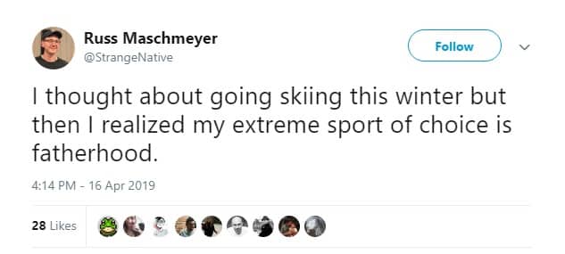 Funny Dad Tweets About Extreme Sports and Raising Kids
