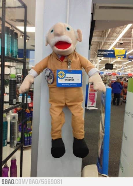 Puppet, Walmart Greeter
