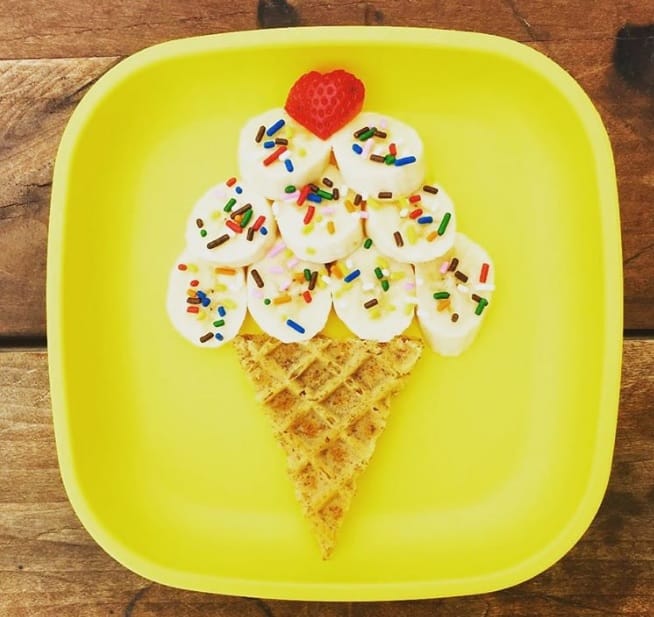 Pinterest Worthy Kids School Snacks Ideas Banana "Sundae"