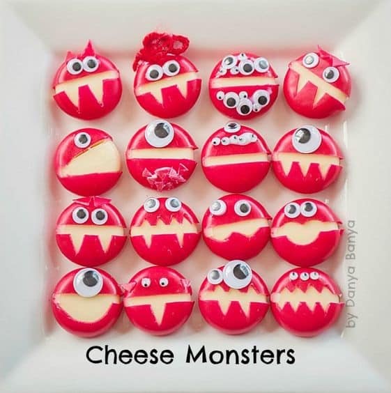 Pinterest Worthy Kids School Snacks Ideas Cheese Monsters