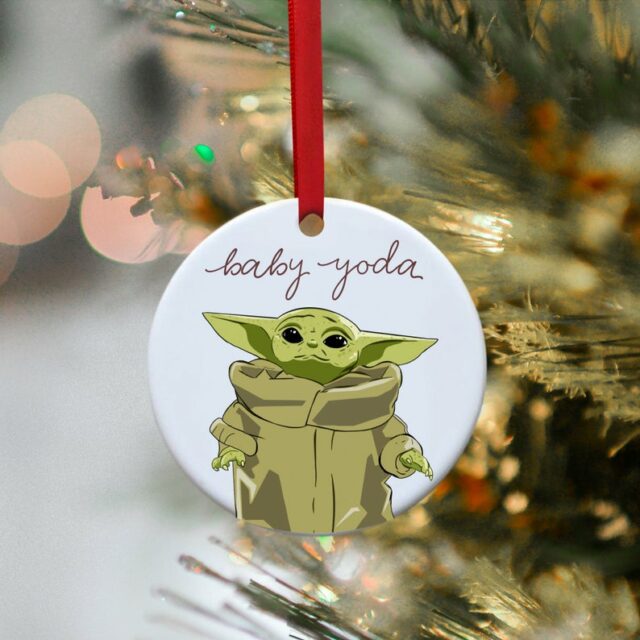 baby yoda christmas ornament