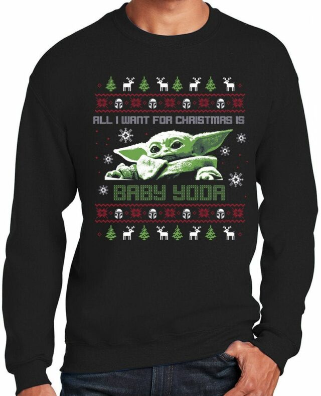 baby yoda christmas sweater