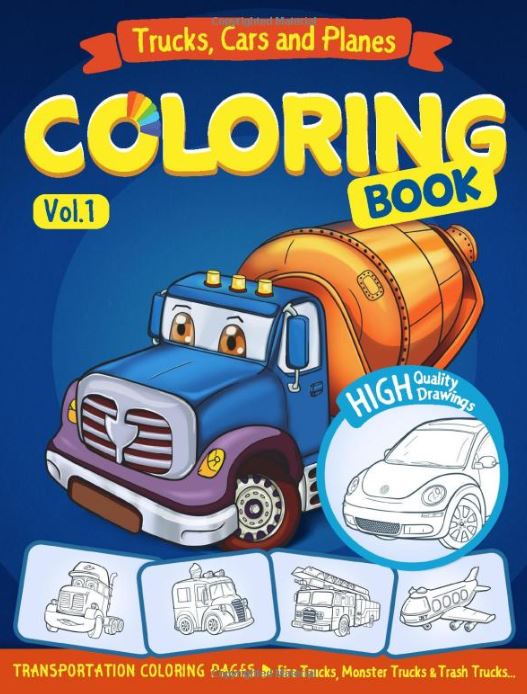 best vehicle coloring book